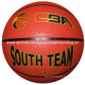 Laminated Basketball, Customized Embossed Logos are Accepted, Made of PU Leather